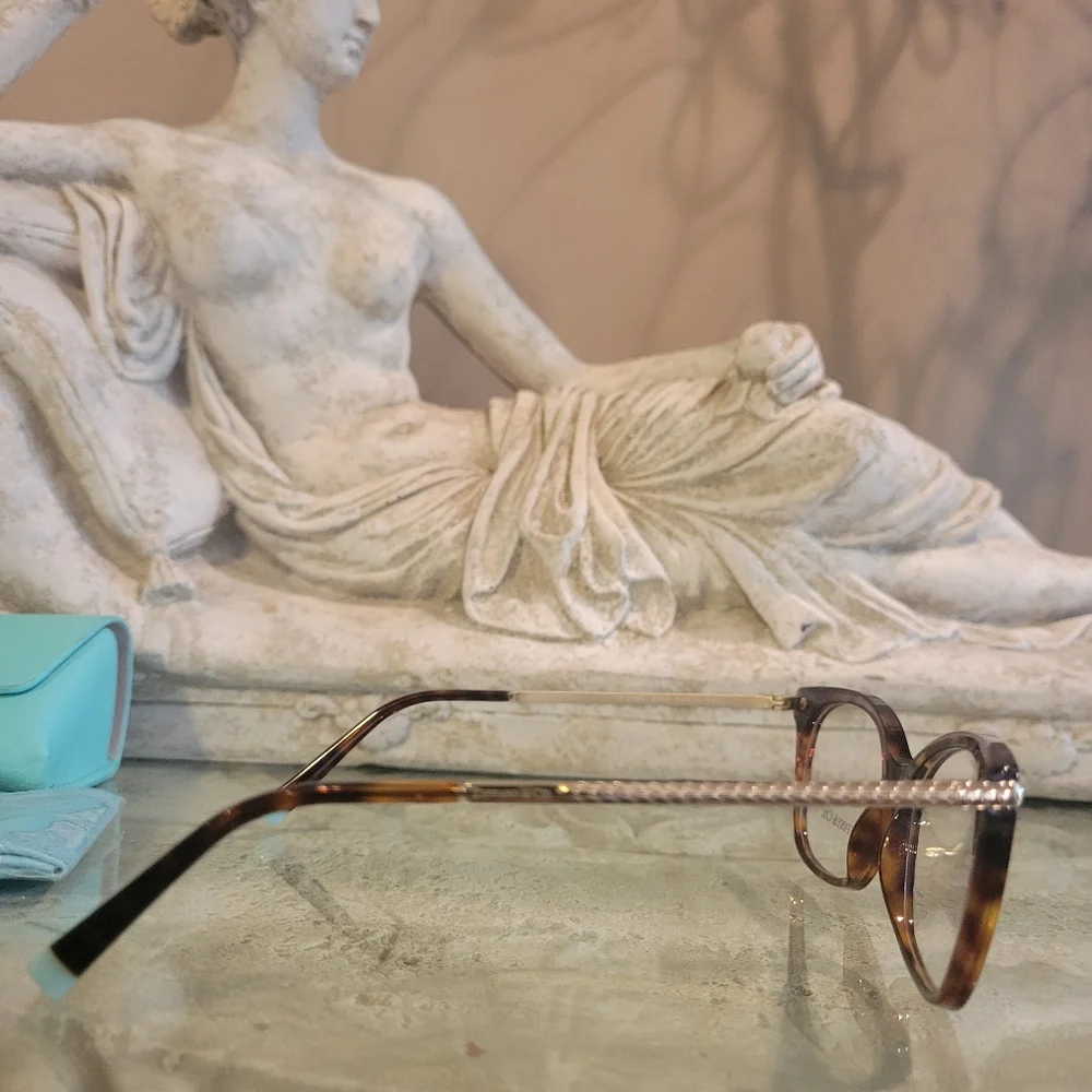 Tiffany & Co TF2194 Perscription Frames Only Havanah Gold Luxury Designer #95